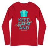 PTSD Awareness Keep Calm and Enjoy Christmas Long Sleeve T-Shirt