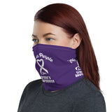 Crohn's Awareness I Wear Purple Face Mask / Neck Gaiter