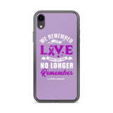 Alzheimer's Awareness We Remember Their Love iPhone Case