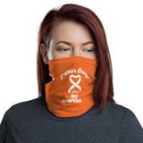 Multiple Sclerosis Awareness I Wear Orange Face Mask / Neck Gaiter