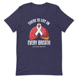 Lung Cancer Awareness Life In Every Breath Premium T-Shirt