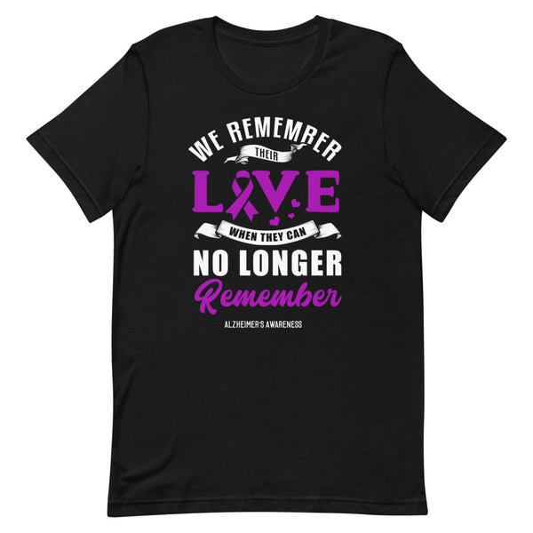 Alzheimer's Awareness We Remember Their Love Premium T-Shirt