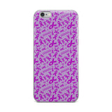 Pancreatic Cancer Awareness Ribbon Pattern iPhone Case - The Awareness Store