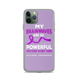 Epilepsy Awareness Doctors Study My Brainwaves iPhone Case