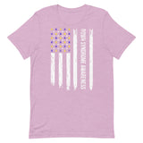 Down Syndrome Awareness USA Flag Unisex T-Shirt
