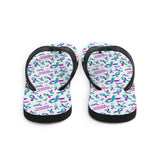 Suicide Awareness Ribbon Pattern Flip-Flops - The Awareness Store