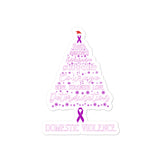 Domestic Violence Awareness Christmas Hope Sticker - The Awareness Store