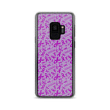 Pancreatic Cancer Awareness Ribbon Pattern Samsung Phone Case