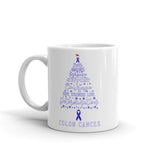 Colon Cancer Awareness Christmas Hope Mug