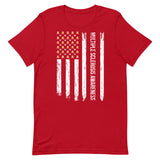 Multiple Sclerosis Awareness USA Flag Unisex T-Shirt