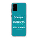 PCOS Awareness Thankful For My Struggle Samsung Phone Case - The Awareness Store