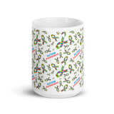 Autism Awareness Ribbon Pattern Mug - The Awareness Store