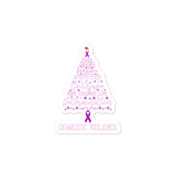 Domestic Violence Awareness Christmas Hope Sticker - The Awareness Store