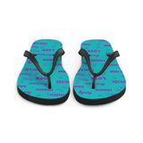 Suicide Awareness Be Kind Pattern Flip-Flops - The Awareness Store