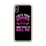 Breast Cancer Awareness Check Your Boobs iPhone Case