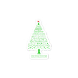 Depression Awareness Christmas Hope Sticker