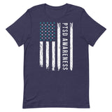 PTSD Awareness USA Flag Unisex T-Shirt