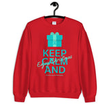 Ovarian Cancer Awareness Keep Calm and Enjoy Christmas Sweater