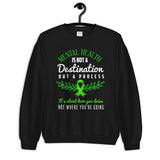 Mental Health Awareness Not A Journey But A Process Sweatshirt - The Awareness Store