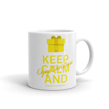 Childhood Cancer Awareness Keep Calm and Enjoy Christmas Mug