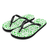 Mental Health Awareness Ribbon Pattern Flip-Flops - The Awareness Store