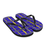 Down Syndrome Awareness Tartan Pattern Flip-Flops