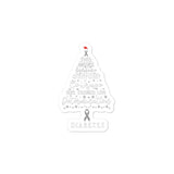 Diabetes Awareness Christmas Hope Sticker