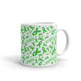 Depression Awareness Ribbon Pattern Mug