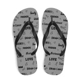 Brain Cancer Awareness Be Kind Pattern Flip-Flops - The Awareness Store