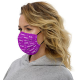 Epilepsy Awareness Be Kind Pattern Premium Face Mask