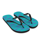 Suicide Awareness Be Kind Pattern Flip-Flops - The Awareness Store