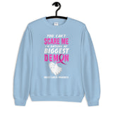 Breast Cancer Awareness You Can't Scare Me Halloween Sweatshirt