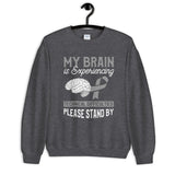 Brain Cancer Awareness Experiencing Technical Difficulties Sweatshirt - The Awareness Store