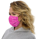 Breast Cancer Awareness Be Kind Pattern Premium Face Mask