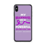 Epilepsy Awareness Doctors Study My Brainwaves iPhone Case