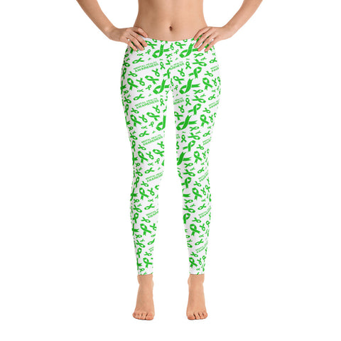 Mental Health Awareness Ribbon Pattern Leggings - The Awareness Store