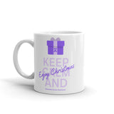Pancreatic Cancer Awareness Keep Calm and Enjoy Christmas Mug