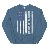 Domestic Violence Awareness USA Flag Sweatshirt