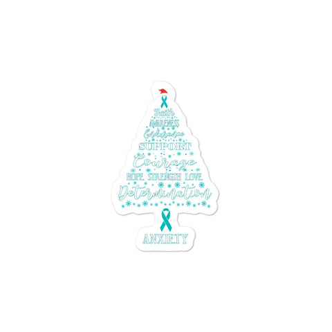 Anxiety Awareness Christmas Hope Sticker - The Awareness Store