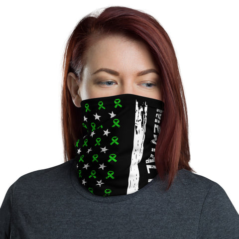 Mental Health Awareness USA Flag Washable Face Mask / Neck Gaiter - The Awareness Store