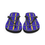 Down Syndrome Awareness Tartan Pattern Flip-Flops