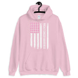 Breast Cancer Awareness USA Flag Hoodie