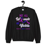 Rheumatoid Arthritis Awareness Not All Wounds Are Visible Sweatshirt - The Awareness Store