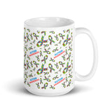 Autism Awareness Ribbon Pattern Mug - The Awareness Store