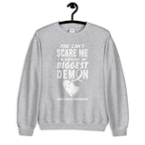 Lung Cancer Awareness You Can't Scare Me Halloween Sweatshirt