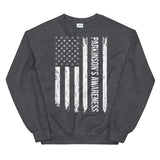 Parkinson's Awareness USA Flag Sweatshirt