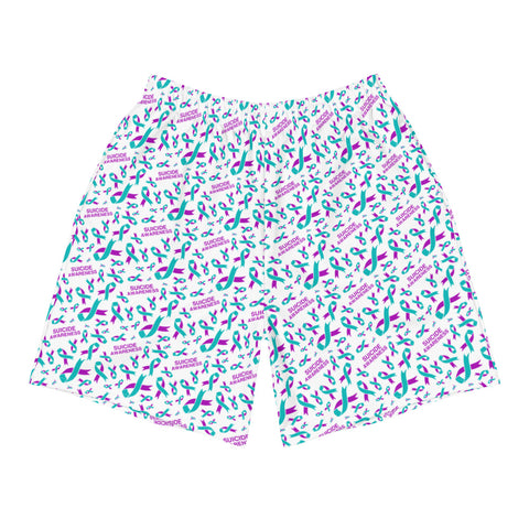 Suicide Awareness Ribbon Pattern Shorts - The Awareness Store