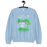 Lymphoma Awareness In This Family No One Fights Alone Sweatshirt