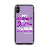 Epilepsy Awareness Doctors Study My Brainwaves iPhone Case