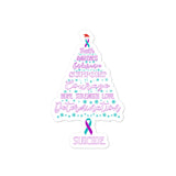 Suicide Awareness Christmas Hope Sticker - The Awareness Store